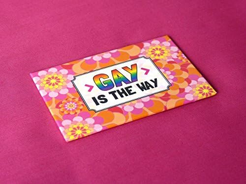 Handmade Gay pride colorful magnet