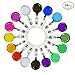 JUSLIN 16 Adjustable Translucent Badge Reels with Clip, Retractable ID Badge Holder, Prevent Loss of Mobile Phones & ID Cards, Mixed Colors
