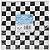Unique 16 Count Checkered Dinner Napkins, Black/White