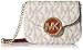 Michael Kors Fulton Vanilla PVC MK Signature Small Crossbody Bag 32T4GFTC1B NEW