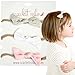 3 Baby Girl Hair Bows on Nylon Headbands | Fabric 