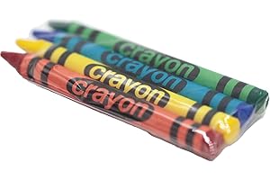 Lucky Art Crayonology 20 Sets of 4 Packs (80 count) Standard Size Crayons - Mini Crayon Packs Non-Toxic for Kids Party Favors, School Supplies for Teachers & Travel Crayons