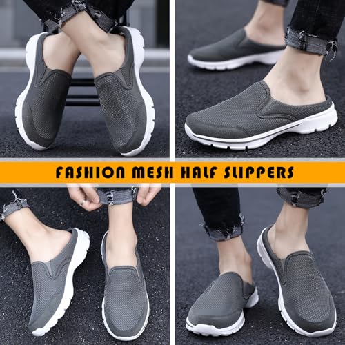 Acfoda Summer Clogs Men Women Slippers Breathable Sandals Non-Slip Comfortable Mesh Shoes for Beach Garden Outdoor Indoor