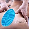 Silicone-Body-Brush-Soft-Body-Scrubber-Shower-Brush-Exfoliating-Cleaning-Brush-Comfortable-Face-Skin-Massage-Tool-Blue Silicone Body Brush, Soft Body Scrubber Shower Brush Exfoliating Cleaning Brush, Comfortable Face Skin Massage Tool…