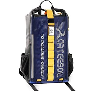 arteesol 20L Wasserdicht Rolltop Fahrradtasche Rucksack Fahrradrucksack Wasserdicht Dry Bag Outdoor Sport Rucksack für Den Täglichen Pendelverkehr Schule Bootfahren Kajakfahren Camping Wandern 1 Schnorchelmasken 51IqFuvCleL. SS300 Passen Sie den Gürtel um die Taille an die persönlichen Bedürfnisse an, um die Schultergurte sicher in Position zu halten und den Schulterdruck zu verringern.