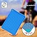 Fintie Case for iPad 6th / 5th Generation (2018/2017), iPad Air 2 / Air 1 (9.7 Inch) - [Honey Comb Series] Lightweight Anti-Slip Kids Friendly Shockproof Silicone Cover, Blue