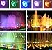 Remote Control 10w 12v Water Resistant RGB LED Underwater Light Lamp for Landscape Fountain Pond Lighting (Black)