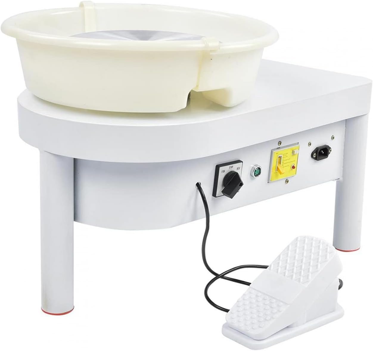 BACHIN 350W Electric Pottery Wheel - 25cm Plate With Foot Pedal For Ceramics & Clay Art