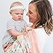 Minky Ultra Soft Baby Blankets Security Blankets With Printed Pink Blossoms Design by Graced Soft Luxuries