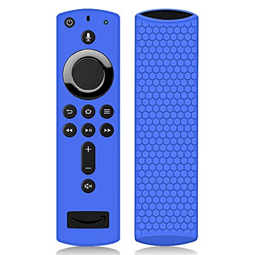 Remote Case/Cover for Fire TV Stick 4K, Protective Silicone Holder Lightweight [Anti Slip] Shockproof for Fire TV Cube/Fire TV(3rd Gen) Compatible with All-New 2nd Gen Alexa Voice Remote Control-Blue