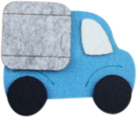 Amazon 5個の車のパターン創造フェルト冷蔵庫マグネットかわいいキッチンマグネット 青 インテリア オンライン通販