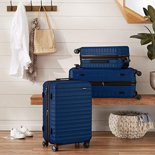 Amazon Basics Hardside Spinner Suitcase Luggage - Expandable with Wheels - 26 Inch, Navy Blue 6 Amazon Basics Hardside Spinner Suitcase Luggage - Expandable with Wheels - 26 Inch, Navy Blue