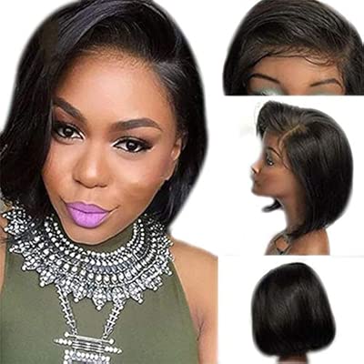 Remy Hair Lace Front Wig Rihanna Style Brazilian Hair Straight