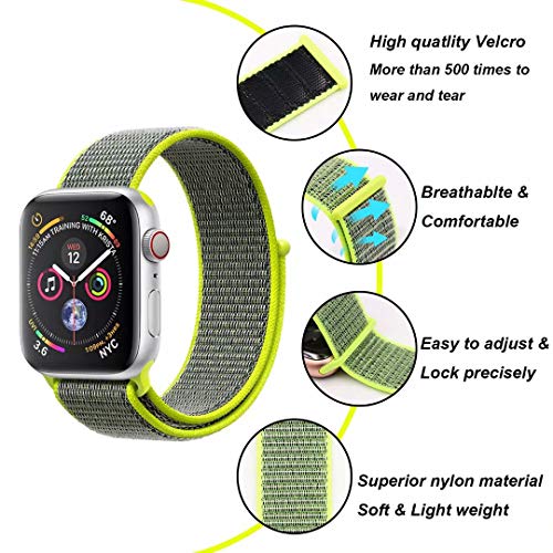 image for YC YANCH YANCH Compatible for Apple Watch Sport Loop Band, Lightweight