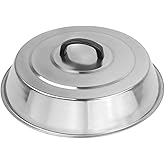 RunTo Griddle Accessories 12 Inch Round Stainless Steel Basting Cover - Cheese Melting Dome and Steaming Cover, Best for Use