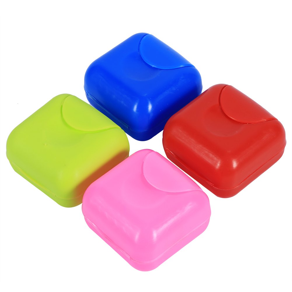 plplaaoo 4pcs Soap Travel Case,Small Soap Dish with Lid,Waterproof Leakproof Plastic Soap Box,Portable Shower Soap Case Container for Home Bathroom Travel Outdoor Hiking Camping
