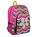 MGgear 17 inch Flower & ZigZag Pattern Kids School Book Bag / Backpack for Girls