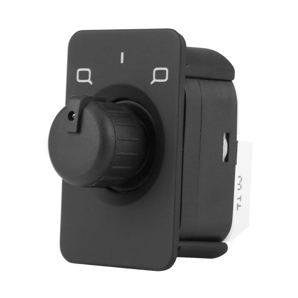 Keenso Rear View Mirror Switch, 10 Pin Black Side Mirror Control Switch Side Mirror Switch Control Knob Button for Au-di 8L1 A6 4B 1997-2004 4B0959565A