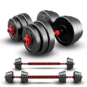 Verstelbare tiltrainingsset voor mannen en vrouwen, halterset voor halters, verstelbare halterset voor heren 2 in 1, 20…