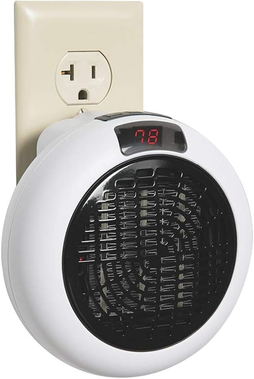 Insta Space Heaters Heater Mini 1000W Power 360 Rotable Plug Up Your