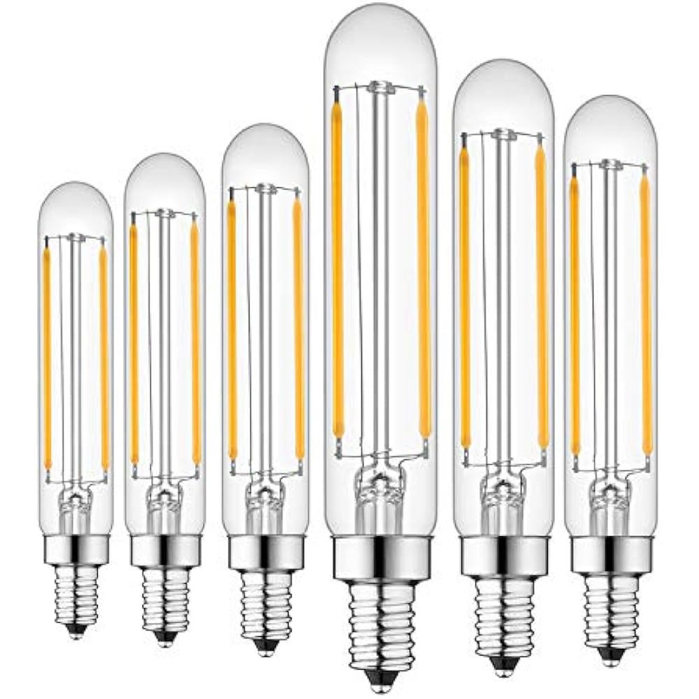 Rayhoo E12 Dimmable LED Candelabra Light Bulbs 4W 110V Edison Bulb, T20