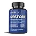 Natural Stress and Anxiety Relief Supplement by LyfeFuel - Adrenal Health & Cortisol Manager - Organic Mushroom Blend: Rhodiola Rosea, Ashwagandha, Reishi, Lions Mane + Milk Thistle (60 Capsules)