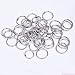 Outus 1 Inch and 0.75 Inch Book Rings Loose Leaf Binder Rings, Silver, 100 Pieces