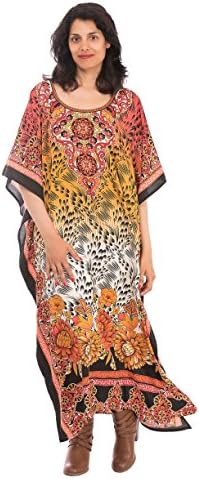 Sante Classics Women's Poly Microfiber Caftan Adira One Size