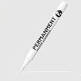 White Acrylic Paint Brush Pens Christmas Decorations Permanent Marker | Painting Coloring Pens Art Marker for Clothes Tire Wood Rocks Metal Canvas Plastic Ceramic Glass Scrapbook for Adults