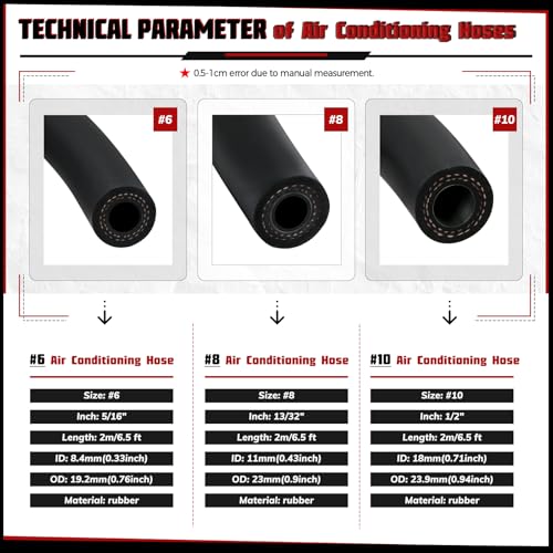 25PCS Air Conditioning Hose & Fitting Kit, Universal Air Conditioning Extended Length photo 11