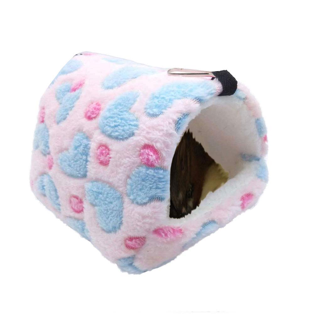 Oncpcare Winter Warm Hamster Bed Playing Soft Hamster Hammock Sleeping Cute Small Animals Nest Hanging Home Resting for Young Guinea Pig Degu Drawl Hedgehog