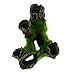 Julyshop Aquarium Rock Cave Decoration with Green Grass for Fish Shrimp Hiding