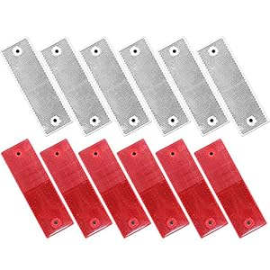 12-Delige Truck Reflectoren, Auto Reflector Sticker, Zelfklevende Reflectoren, Reflectoren Rechthoekig, Reflector Auto…