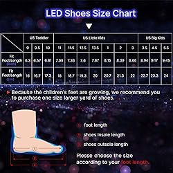 WONZOM LED Light Up Shoes USB Flashing Sneakers for
