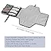 Crystal Baby Smile Portable Changing Pad - Diaper Clutch - Lightweight Travel Station Kit for Baby Diapering - Entirely Padded, Detachable and Wipeable Mat - Mesh and Zippered Pockets - Gray Dots