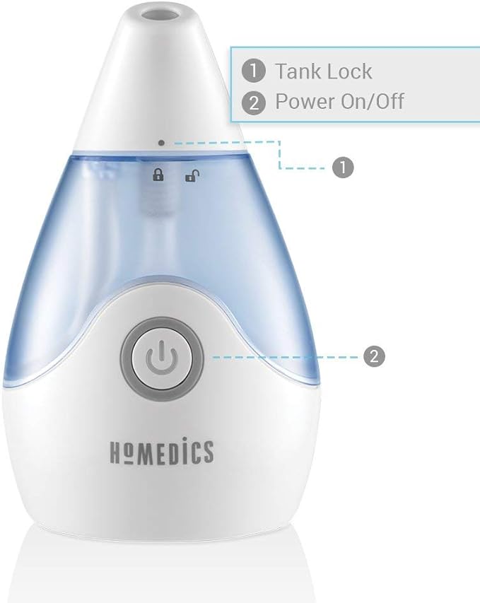 Personal Portable Ultrasonic Cool Mist Humidifier 650 Ml Reservoir 10 Hour Runtime Travel Friendly Single Touch Operation Bonus Wick Filter Whisper Quiet Compact Homedics Amazon Ca Health Personal Care