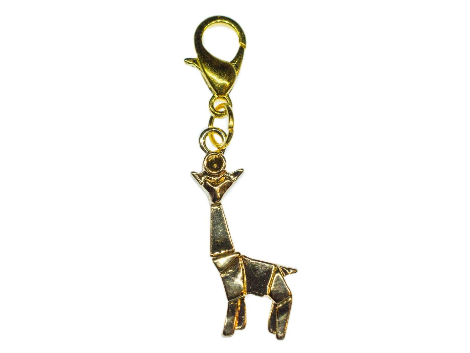 Miniblings Giraffe Charm Pendant Zipper Pull Animals Africa Safari Origami