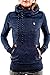 Cutiefox Leisure Side Pockets Front Slim Fit Fleece Hoodie Sport Sweatshirt(Blue,S)