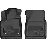 Husky Liners Weatherbeater Floor Mats | Fits 2012-2021 Toyota Tundra, CrewMax & Double Cab, 12-17 Tundra Regular Cab, 12-22 Sequoia | Front Row, 2-pc Black - 18561