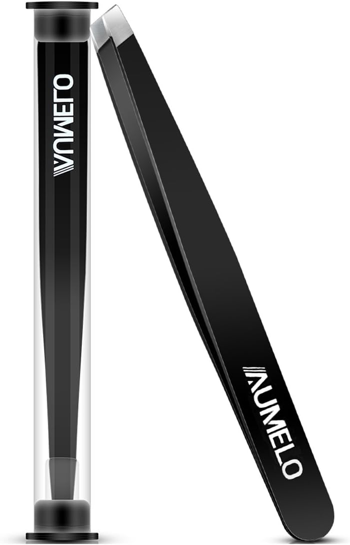 Tweezers for Eyelash Extensions by AUMELO - 3 PCS Professional Stainless Steel Precision Eyelashes Lash Tweezers Set for Your Beauty - Steel Pointy Ends Meet Perfectly