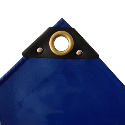650 g/m² blaue PVC Abdeckplane 2 x 3m (6m²) LKW Plane Industrie Gewebeplane ÖsenUV stabil reissfest wasserdicht Plane Schutzp