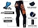 Biking Pants for Men Padded Bike Tights Cycling Leggings Windproof Ourdoor Riding Clothes US L Orange
