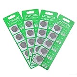 BrighTown CR2032 3V Lithium Batteries 4 pack (20 Button Batteries)
