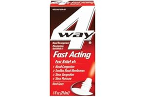 HALEON 4 Way Nasal Decongestant Nasal Spray, Fast Acting, 1 Fl Oz (Pack of 3)