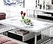 EBUYOM Mini Artificial Flowers Tulips Bouquet in Glass Vase, Home Decor Ornament Wedding Decoration (White)