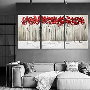 Wall26-3 Plane Canvas Wall Art-Abstract Oil Painting-Giclee Painting Wall Bedroom Living House Decoration Home Art - 16"x24" x 3 Panels