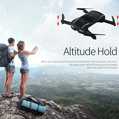 X185-RC-Drone-Foutou-24G-4CH-HD-Camera-WIFI-FPV-Altitude-Hold-Selfie-Foldable-Quadcopter-Black