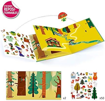 DJECO Magic Forest Stickers Unisex Children's Balloons, Multicoloured (38956) - Image 3