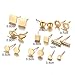 Gmai 9 Pairs/set Brincos Crystal Punk Geometric Ear Stud Earrings Piercing Gold Fashion Earring For Women