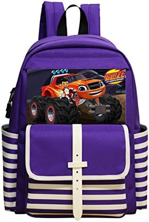GGKKIS Blaze And The Monster Machines School Backpack Bookbag Daypack Shoulder Student Bag